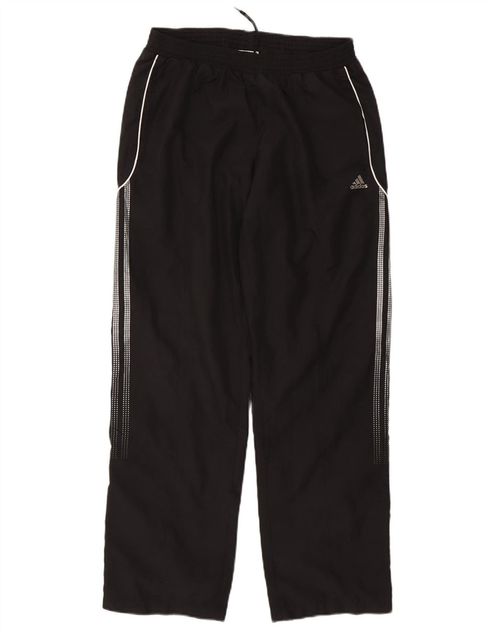 Adidas Mujer Climalite Chándal Pantalones UK 12 Mediano Negro Poliéster