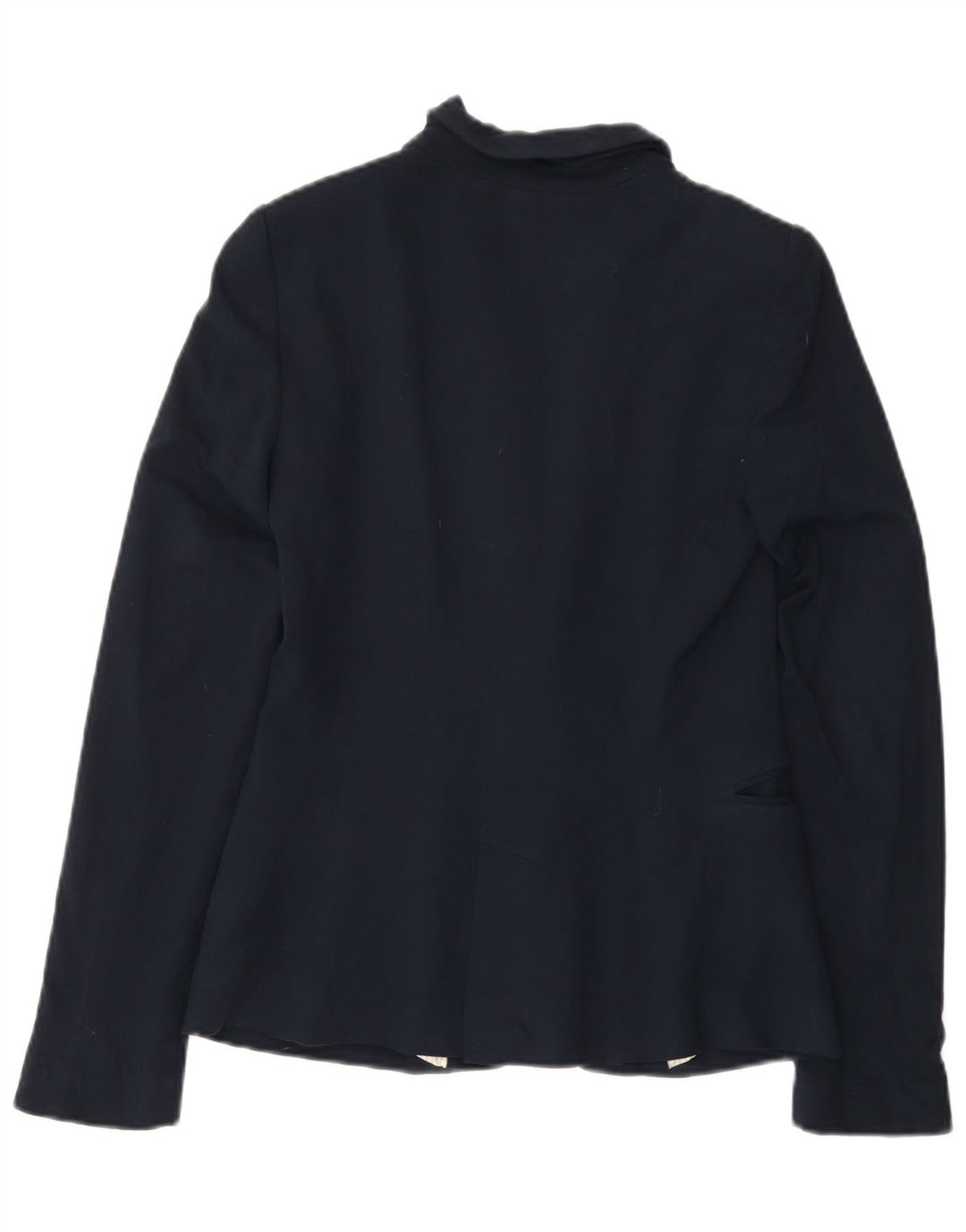 Zara Mujer Chaqueta Blazer De 1 Botón UK 10 Small Azul Marino