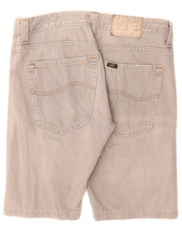 Lee Mens Powell Shorts De Mezclilla W32 Algodón Gris Medio