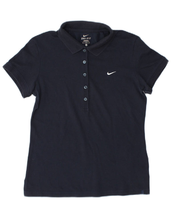 Nike Polo Dri Fit para mujer UK 14 Medium Azul marino Algodón
