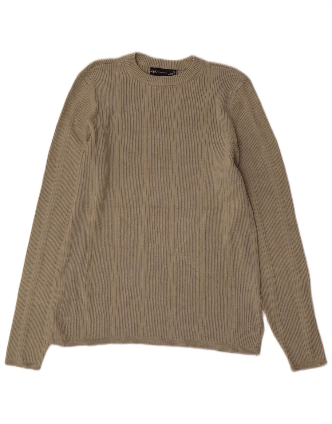 Marks & Spencer Top para mujer de manga larga UK 46 Large Viscosa caqui