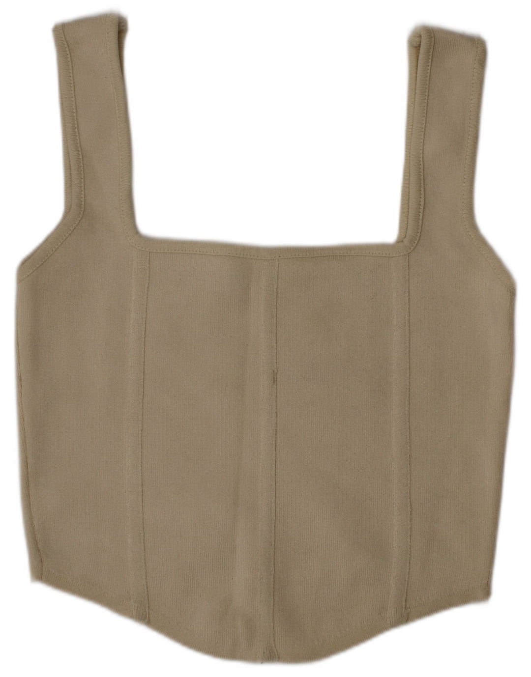 Zara Mujer Crop Top Poliamida Beige Medio