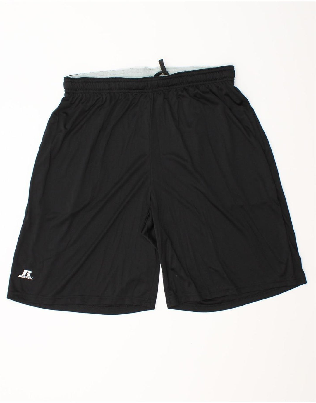 RUSSELL ATHLETIC Pantalones cortos deportivos Dri-Power para hombre XL Poliéster negro