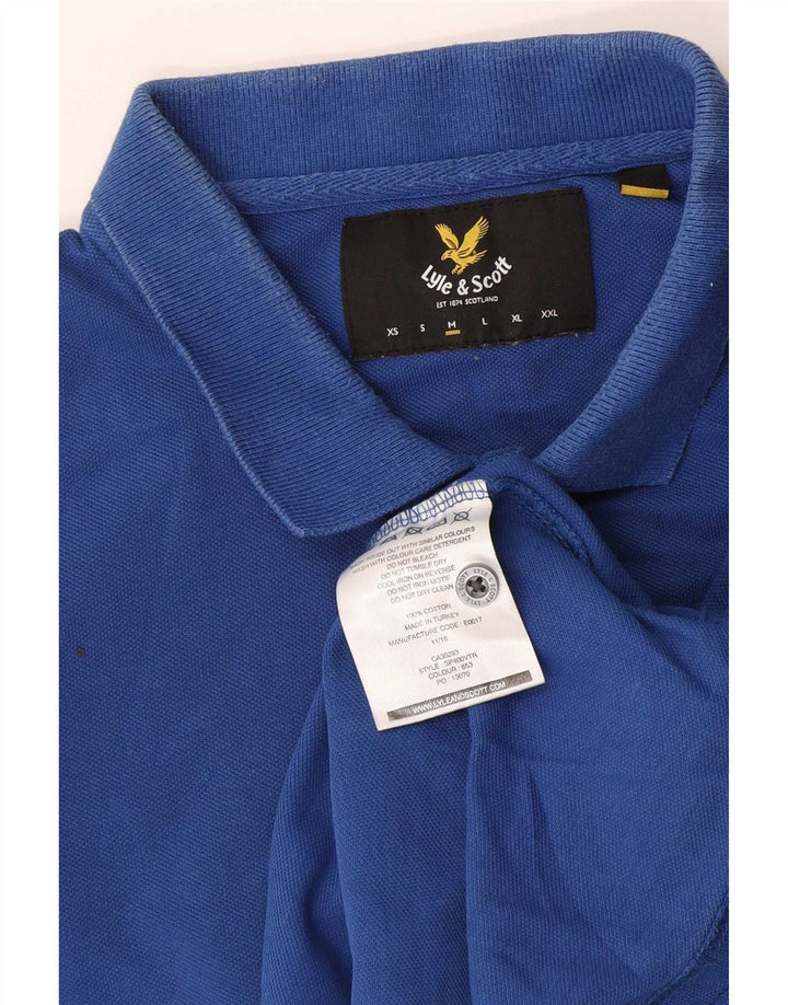 Lyle & Scott Polo Hombre Algodón Azul Medio