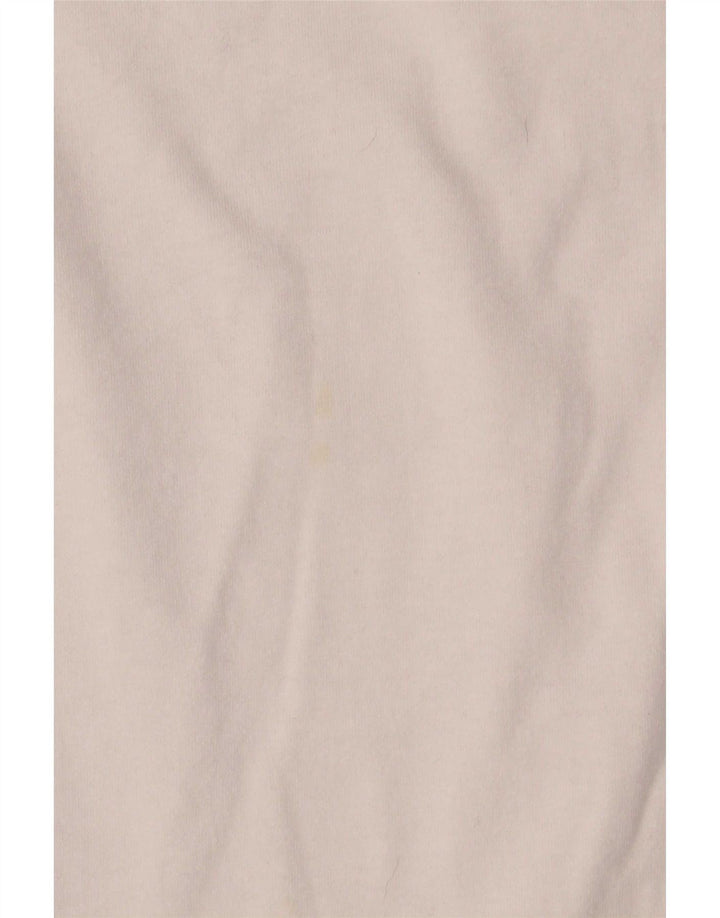 Marlboro Classics Top gráfico para hombre manga larga XL algodón blanco
