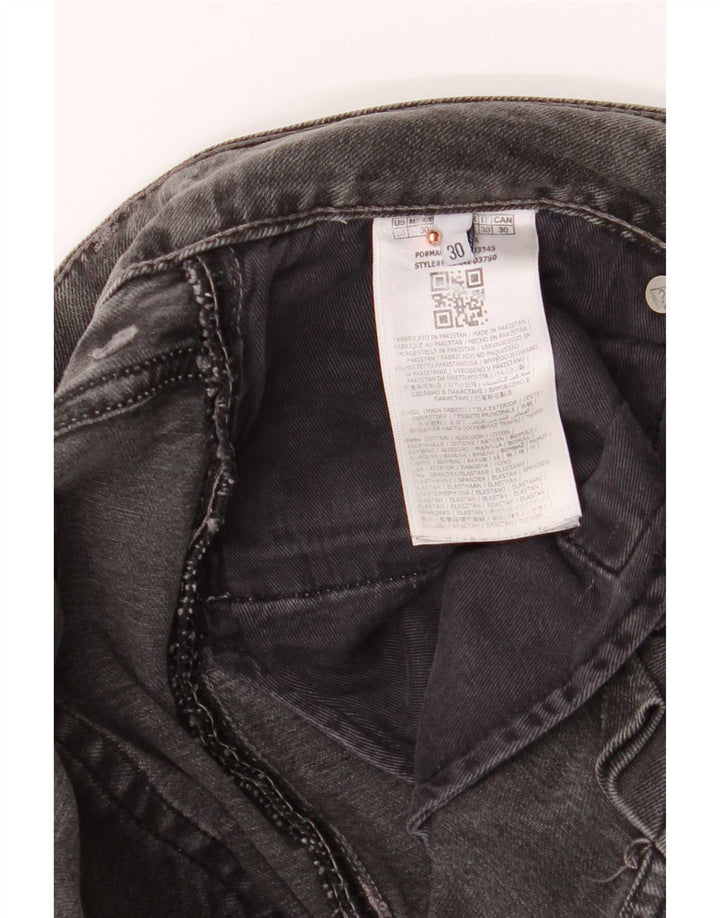 Guess Mens Angels Slim Jeans W30 L32 Algodón Gris