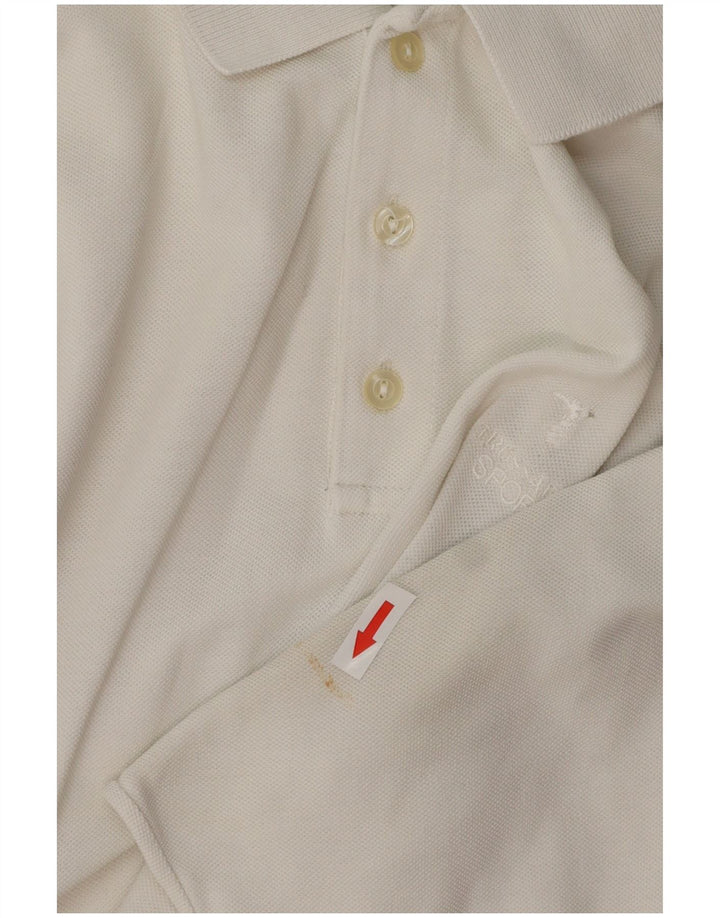 TRUSSARDI Polo Hombre XL Blanco Algodón