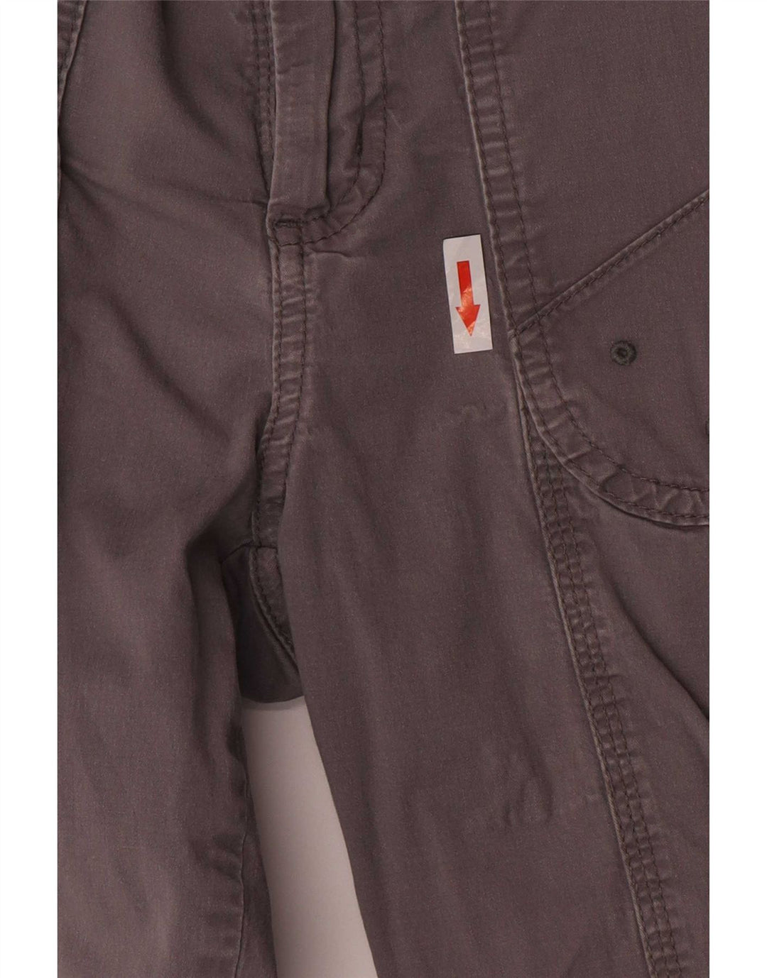 Lee Pantalones capri cargo para mujer US 8 Medium W30 L20 Gris Algodón