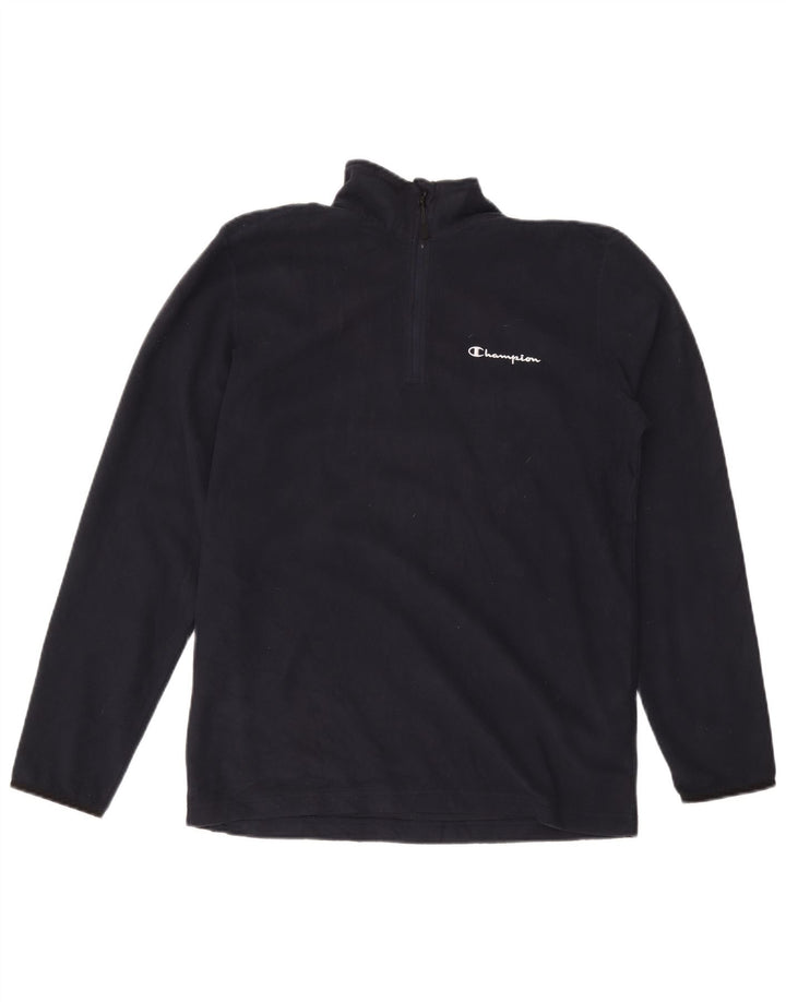 Champion Jersey De Forro Polar Con Cremallera Para Hombre Grande Poliéster Azul Marino