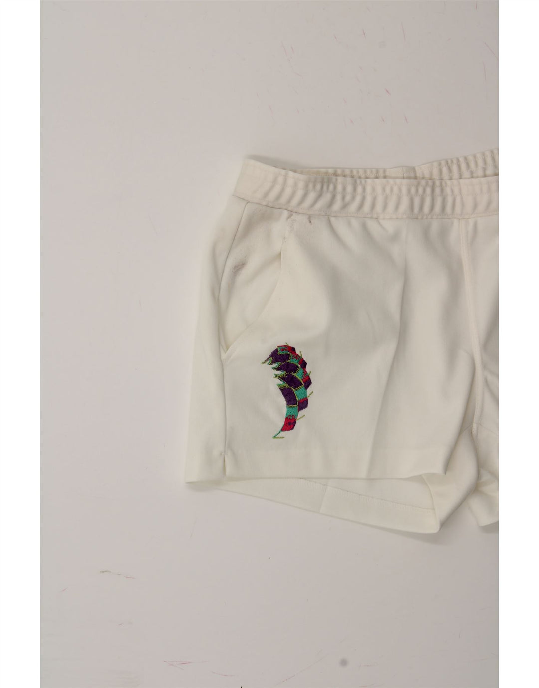 SERGIO TACCHINI Womens Sport Shorts IT 50 XL  White Polyester Vintage Sergio Tacchini and Second-Hand Sergio Tacchini from Messina Hembry 