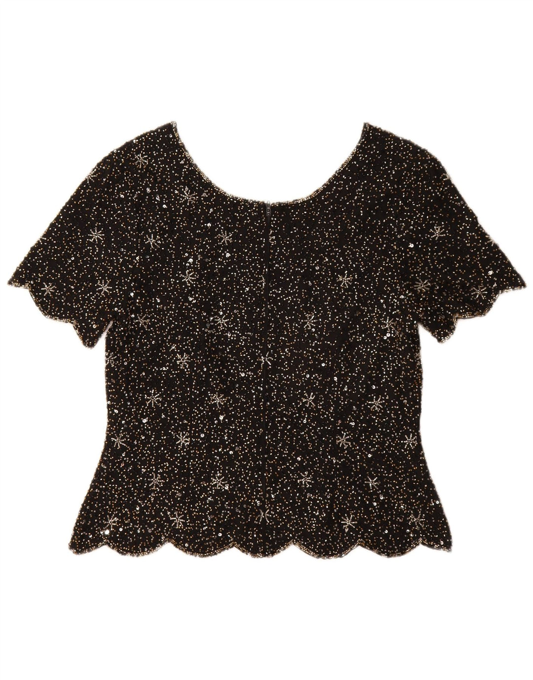Vittoria Verani Blusa Mujer Top IT 42 Mediano Seda Negra