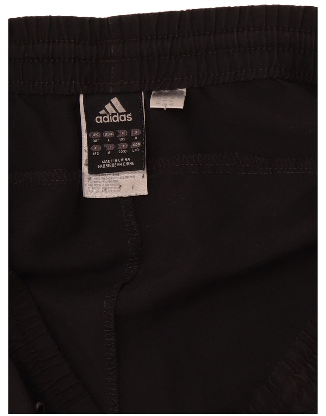 Adidas Pantalones cortos deportivos para hombre XL Negro Poliéster