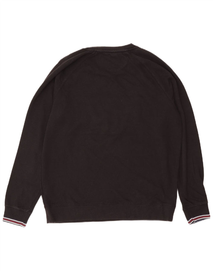 Fila Hombre Graphic Sudadera Jumper Grande Algodón Negro