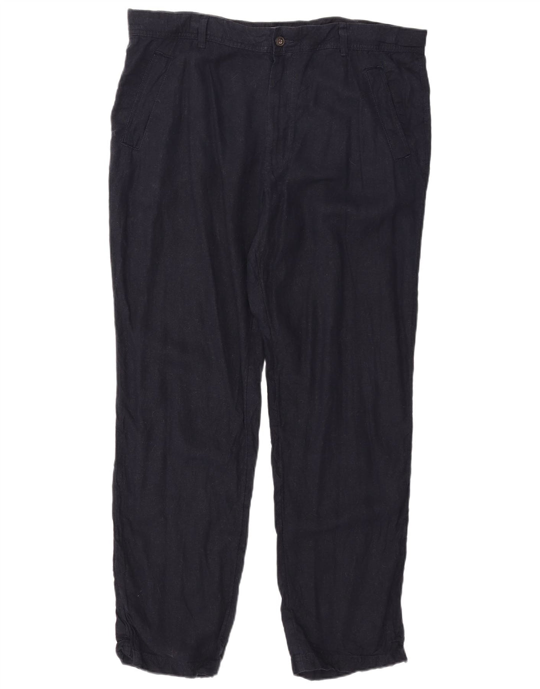 Marks & Spencer Pantalón chino regular cónico para mujer W40 L31 Azul marino