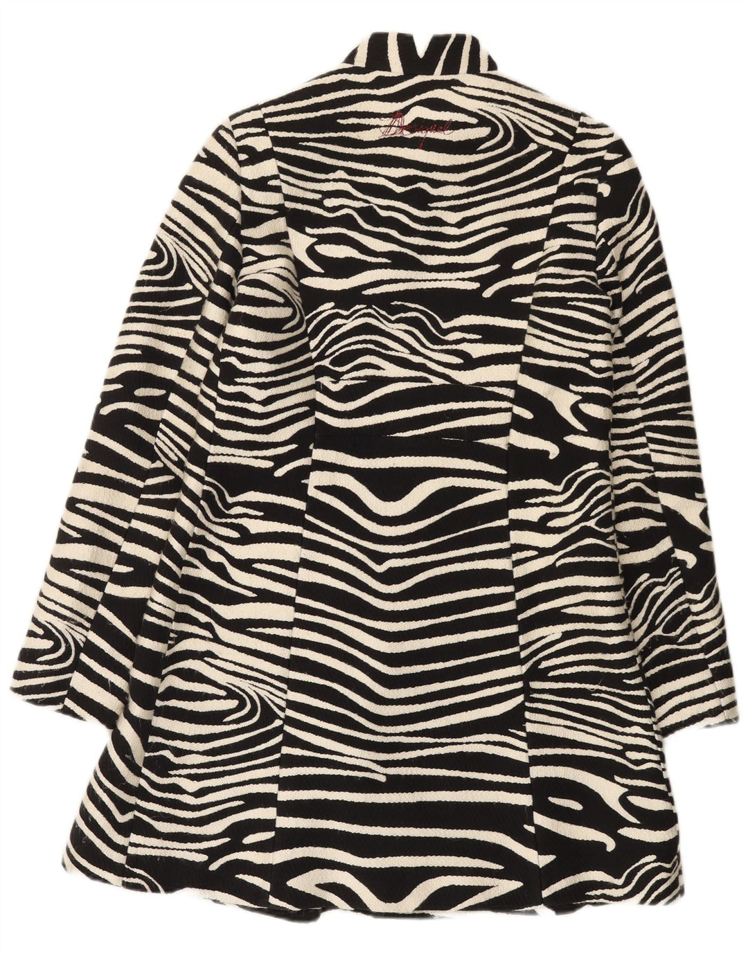 Abrigo Desigual para mujer EU 42 Large Black Animal Print
