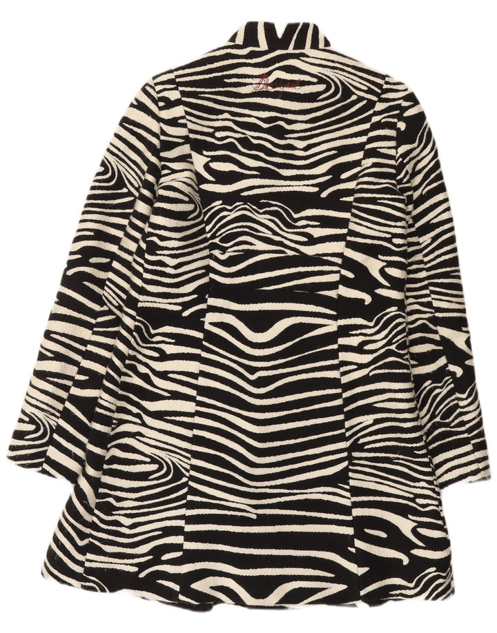Abrigo Desigual para mujer EU 42 Large Black Animal Print