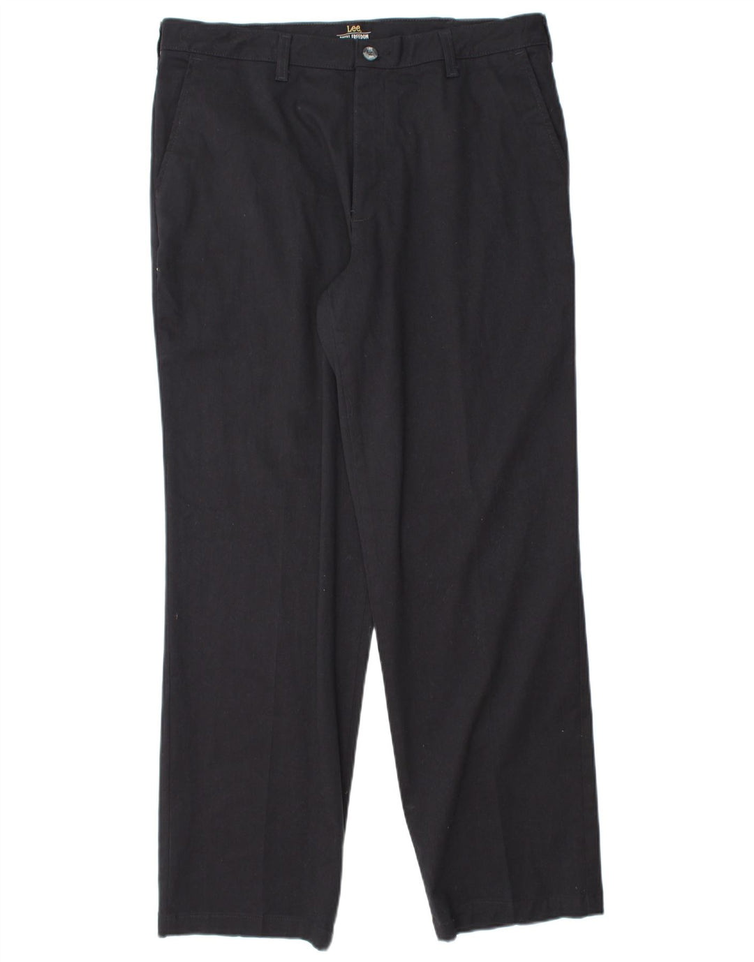 LEE Pantalón chino recto para hombre W34 L30 Algodón azul marino