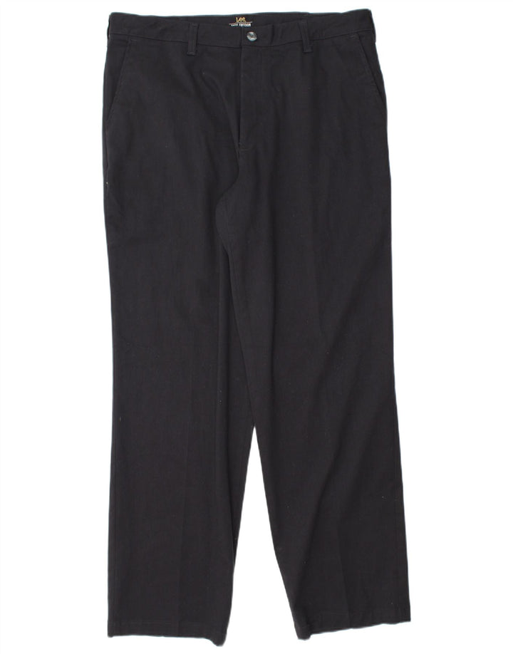 LEE Pantalón chino recto para hombre W34 L30 Algodón azul marino