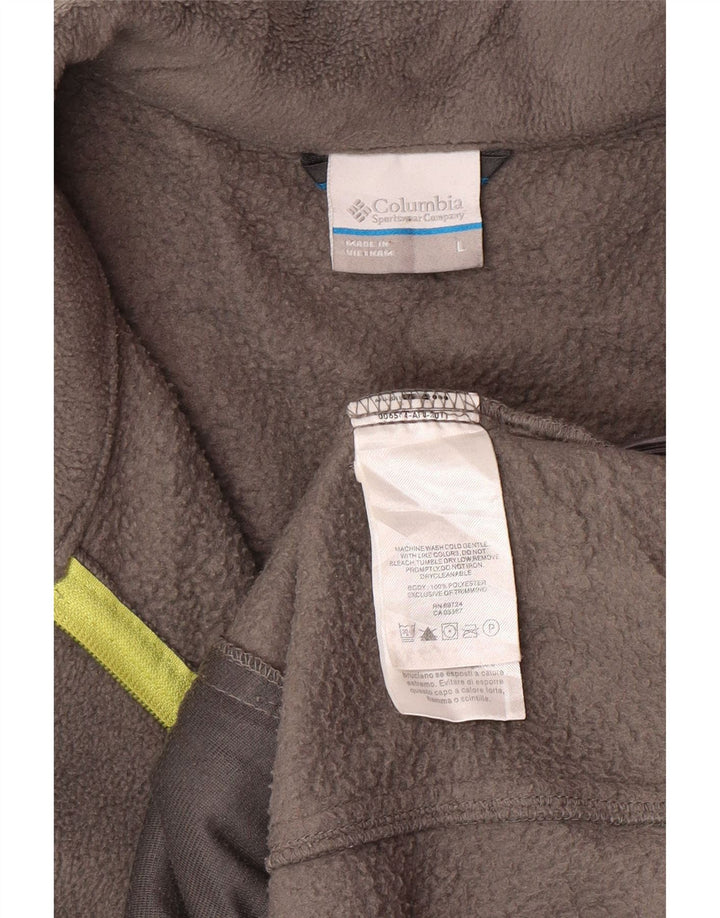 COLUMBIA Chaqueta polar para hombre UK 40 Grande Gris Poliéster