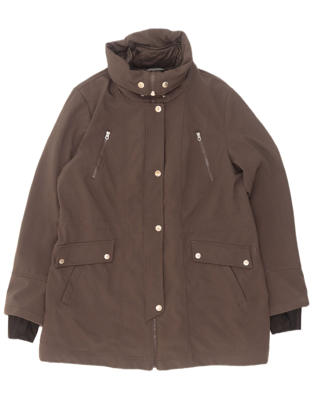 Nautica Abrigo cortavientos Sherpa para mujer UK 40 XL Poliéster gris