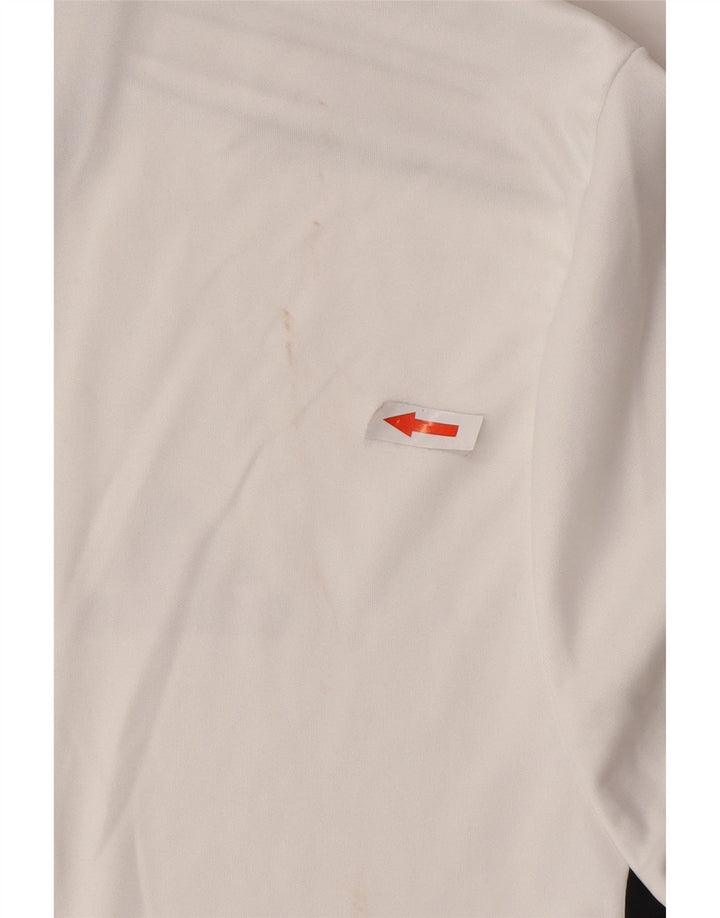 Adidas Hombre Aeroready Camiseta Superior Medio Blanco Colorblock Poliéster