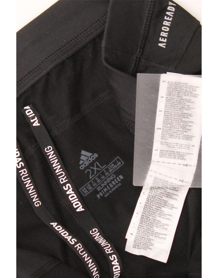 Adidas Pantalones de chándal Aeroready para mujer UK 20 2XL Poliéster negro