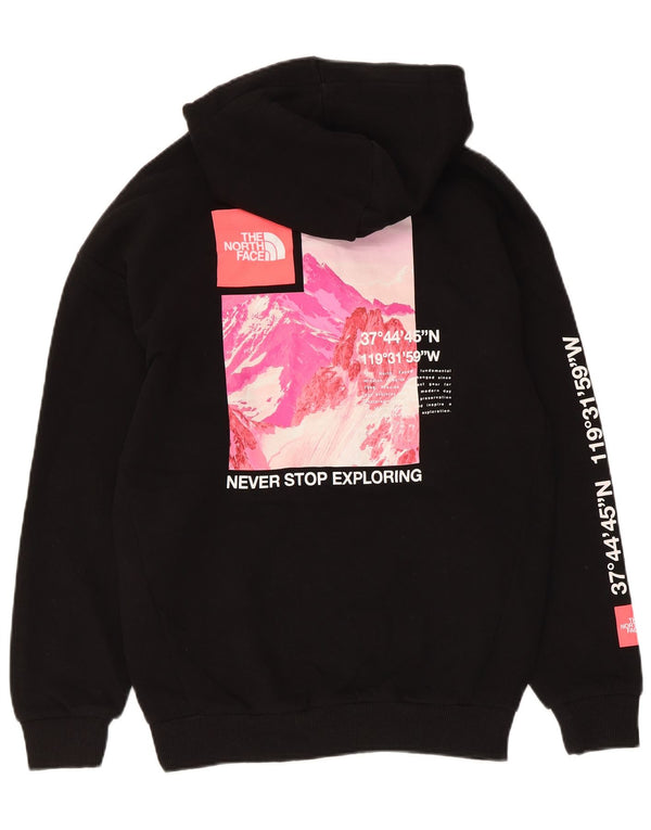 The North Face Jersey con capucha gráfica para mujer UK 10 Small Black Cotton