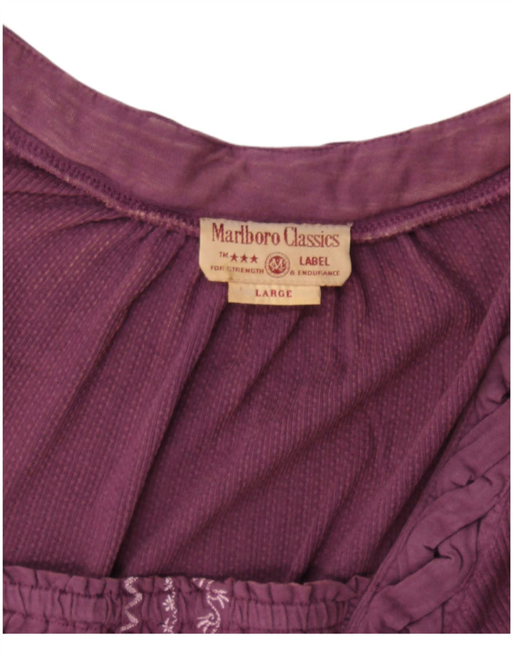 Marlboro Classics - Camiseta de manga larga para mujer, talla 40, color morado