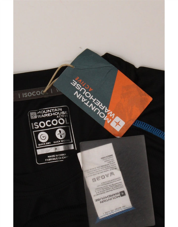 Camiseta para hombre Mountain Warehouse Top mediano negro poliéster