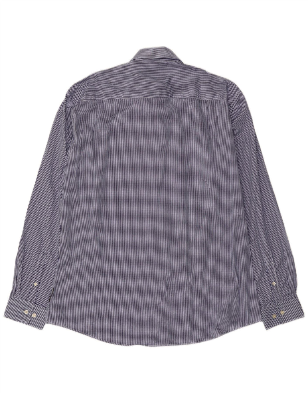 Camisa para hombre French Connection XL Algodón a cuadros azul