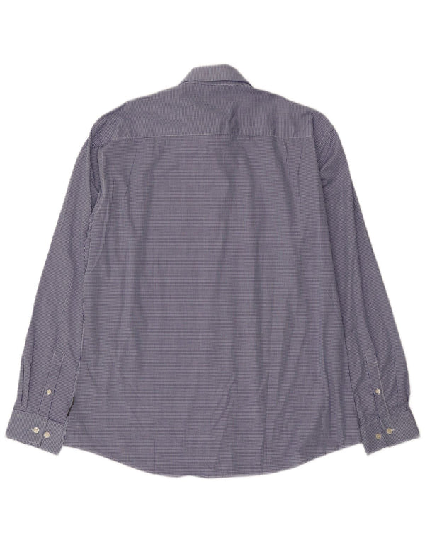 Camisa para hombre French Connection XL Algodón a cuadros azul