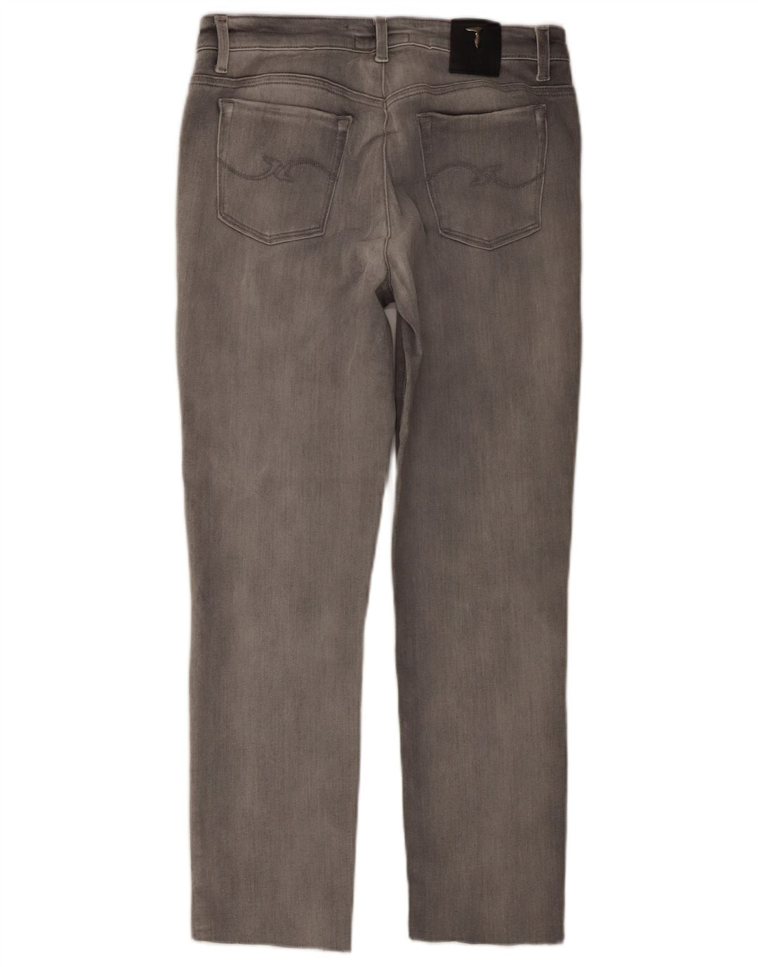 Vaqueros rectos TRUSSARDI para mujer W27 L25 Gris Algodón