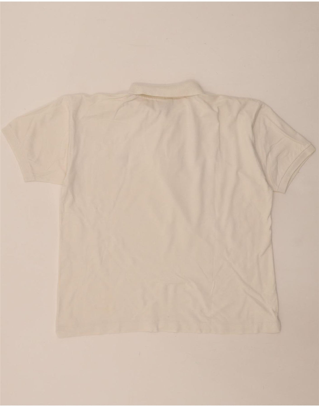 LACOSTE Polo para hombre talla 4 mediano algodón blanco