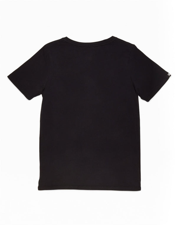 Camiseta gráfica para mujer Nike Talla UK 12 Mediana Algodón Negro