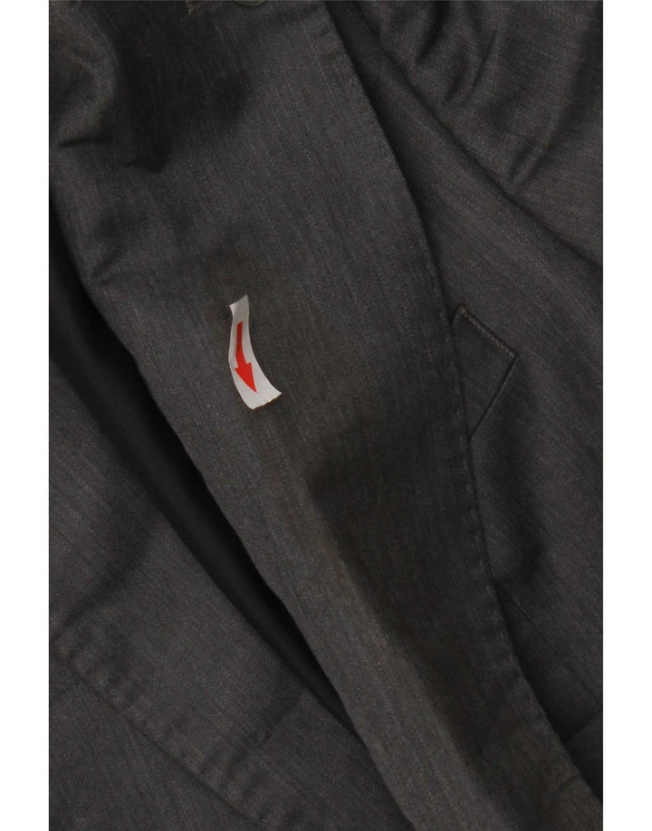 Zara Chaqueta tipo blazer de 2 botones para hombre EU 48 Poliéster gris medio