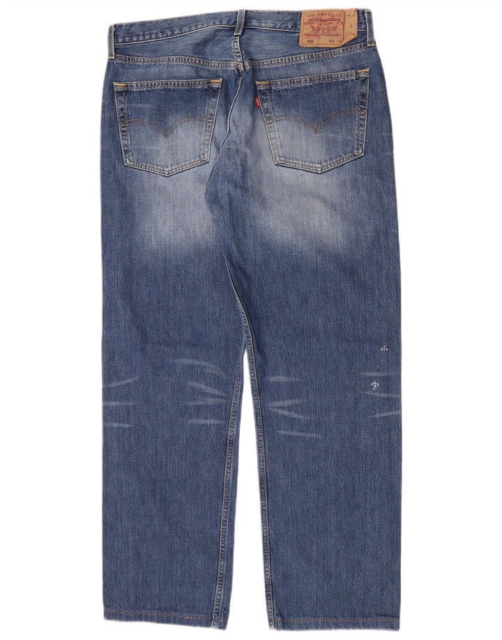 Levi's Hombre 501 Vaqueros Rectos W38 L30 Algodón Azul