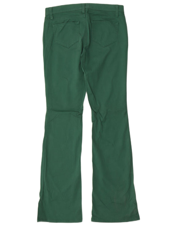 Pantalones Casuales Acampanados W30 L33 Verde Mujer Benetton