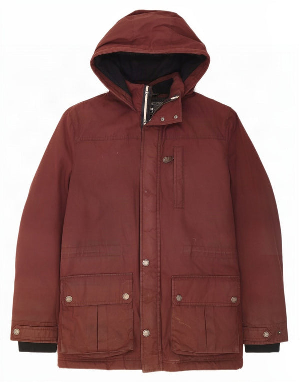 Crew Clothing Chaqueta cortavientos con capucha para hombre UK 38 Algodón marrón medio