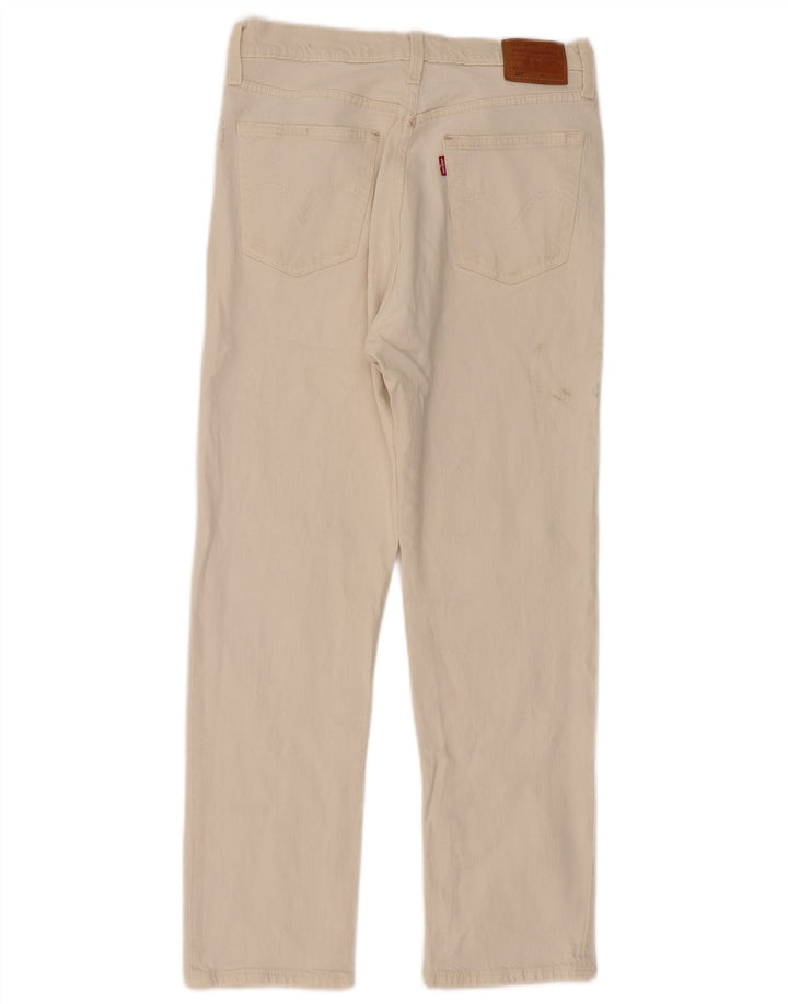 Levi's Vaqueros Rectos 501 Para Mujer W29 L28 Algodón Blanco Roto