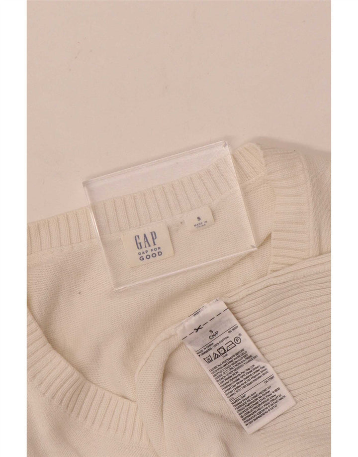 Gap - Cárdigan para mujer, talla 10, algodón blanco pequeño