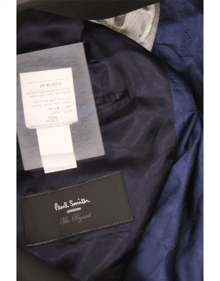 PAUL SMITH Chaqueta tipo blazer de 2 botones para hombre UK 38 Mediana lana negra