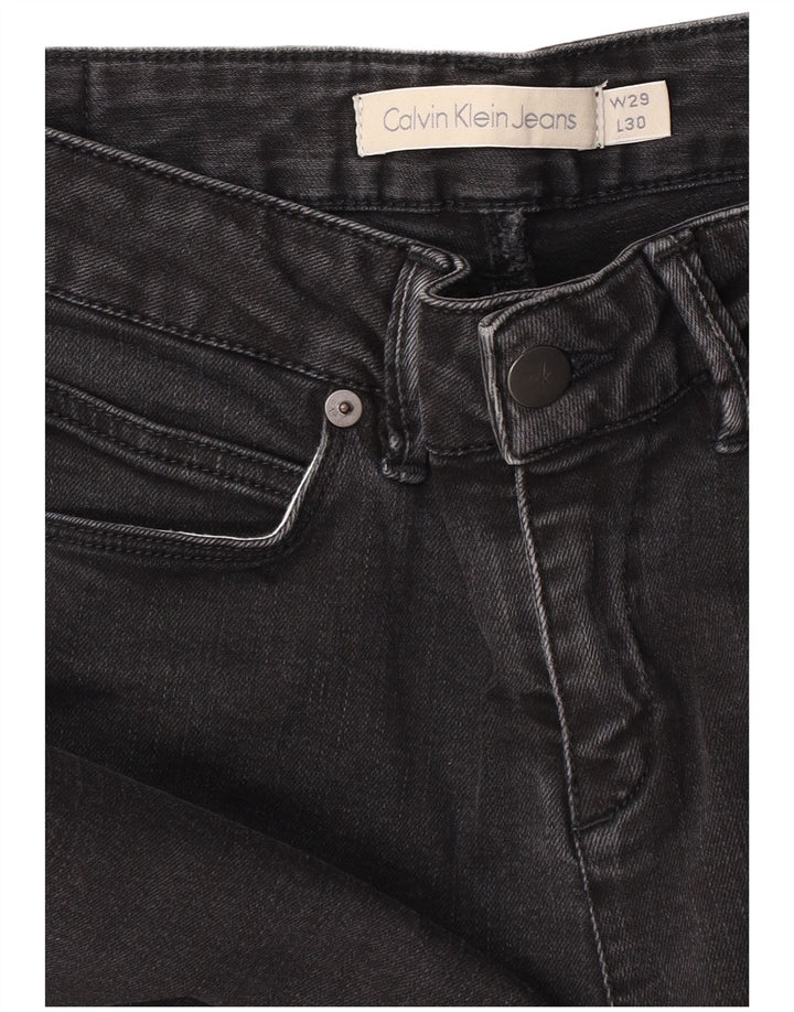 Vaqueros ajustados para mujer Calvin Klein W29 L30 Gris