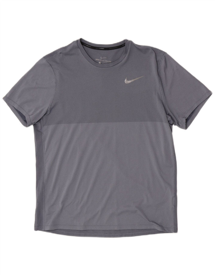 Nike Camiseta de manga corta para hombre Top Large Blue Moteado Poliéster