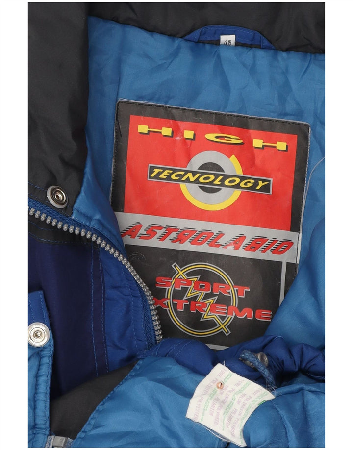 Astrolabio Chaqueta de esquí para hombre US 48 4XL Azul Colorblock Poliamida