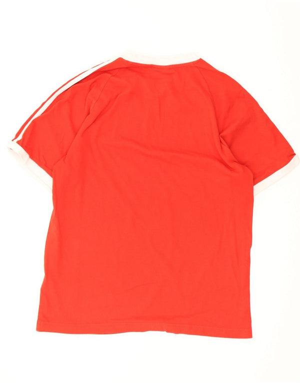 Adidas Hombre Camiseta Top Small Rojo Algodón
