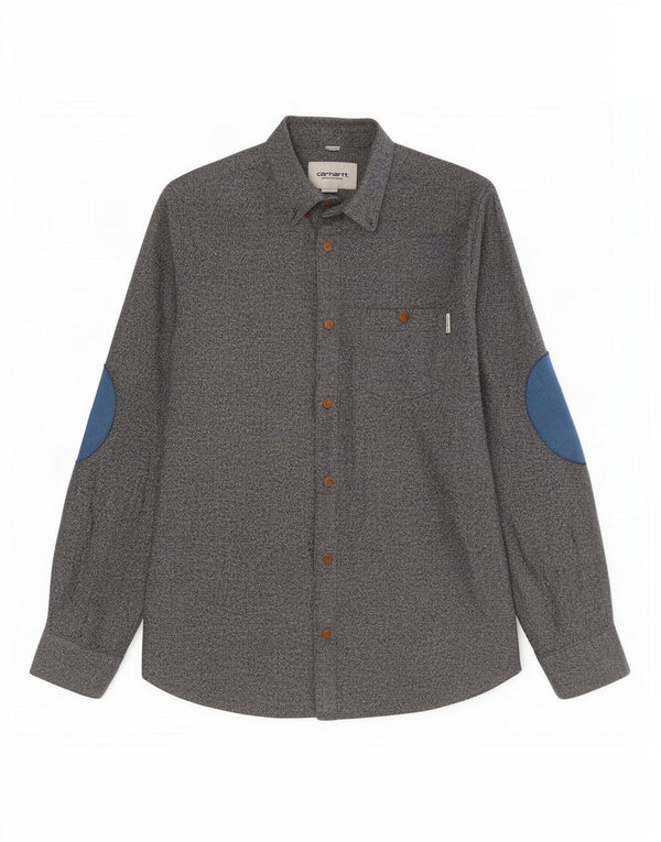 Carhartt Hombre Workwear Camisa de corte regular de algodón moteado en azul marino mediano