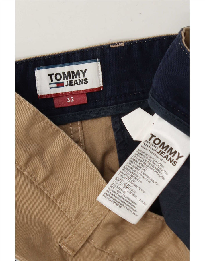Tommy Hilfiger Pantalones cortos chinos para hombre W32 Algodón beige medio