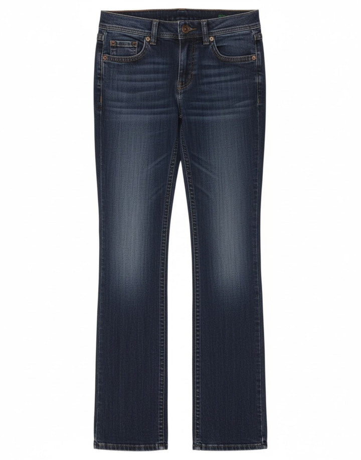 Vaqueros Bootcut Mujer Benetton W26 L34 Azul Algodón