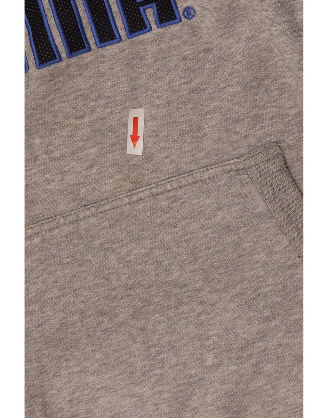 Puma Sudadera con capucha gráfica para hombre, talla pequeña, gris moteado