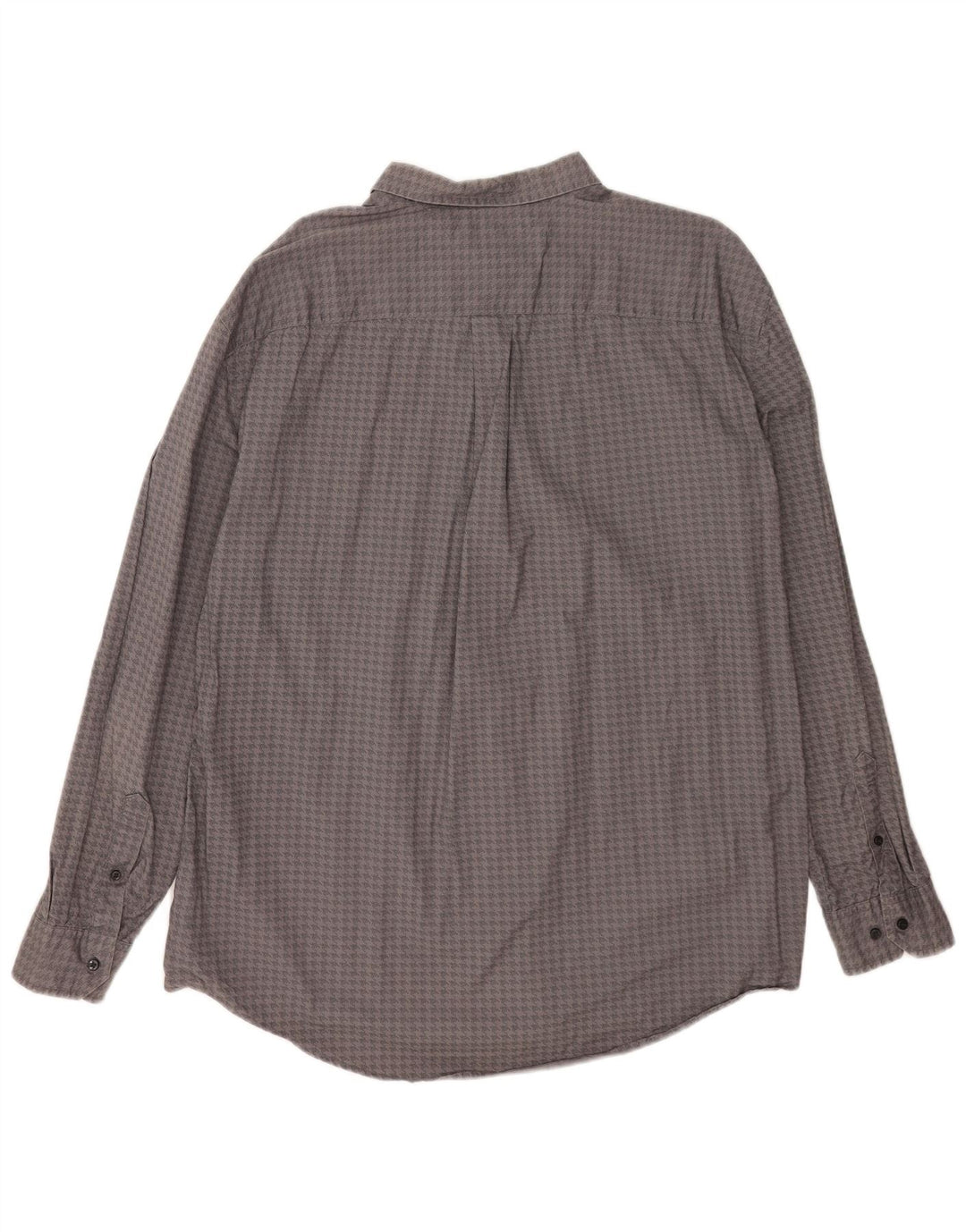Tommy Hilfiger Camisa de ajuste personalizado para hombre 2XL Algodón de pata de gallo gris